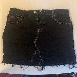 New pacsun black denim skirt